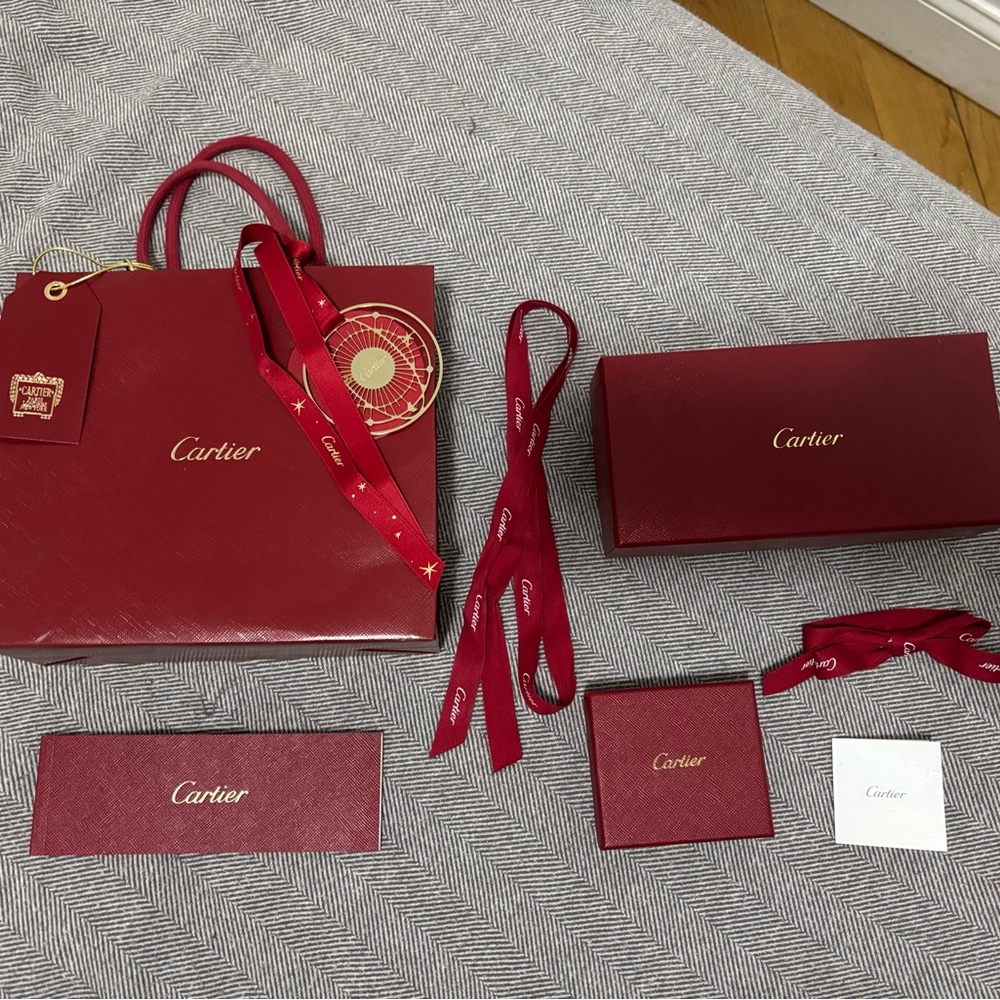 Cartier Bag and boxes